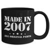 11th Birthday Gifts for Him - Made in 2007 - Happy 11 Year Old Coffee Mug Bday Idea - Unique Present from Mom Dad to Son Boys Boyfriend Nephew Brother view 2