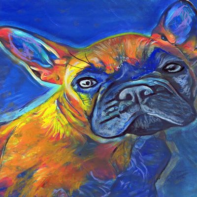French Bulldog, Frenchie decor, French Bull, Gift for Frenchie Owner, Bulldog Artwork, Modern, Wall Hanging Mom Decor