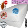Superior Extra Heavy 8 Gauge Vinyl Mattress Protector Zippered Encasement Cover 100% Waterproof Full White view 2