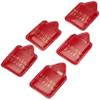 Adriatica Pelletteria Leather Dressing Table Wallet in Leather, Set of 5 Pieces, Red, view 1