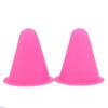 Meolin 10Pcs Colorful Skate Marker Cones Roller Football Skateboard Training Equipment Marking Cup Training Marker,Pink view 2