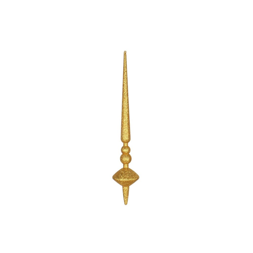 18" Antique Gold Glitter Cupola Finial 2