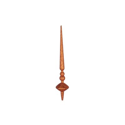 18" Copper Glitter Cupola Finial 2/Bag
