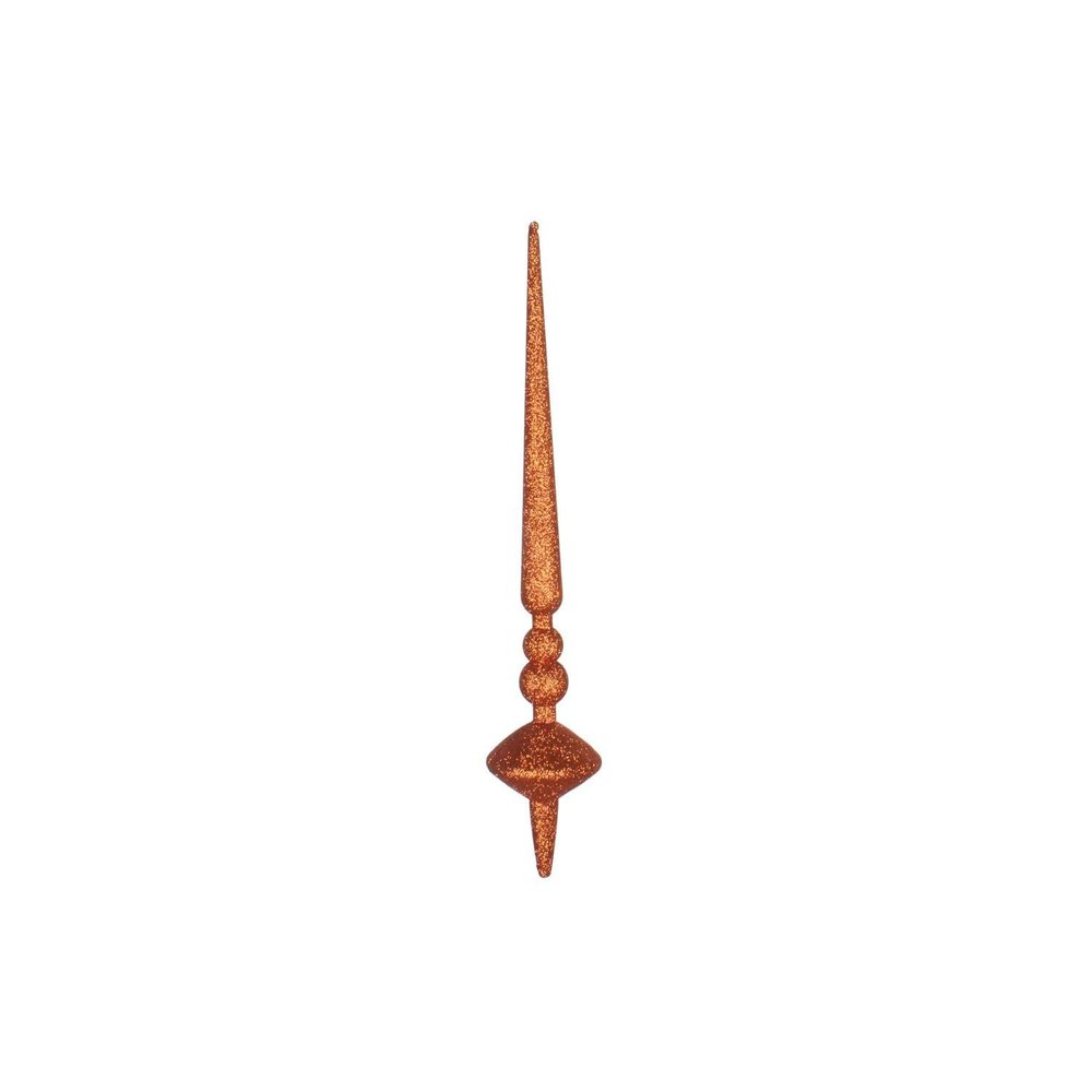 18" Copper Glitter Cupola Finial 2/Bag