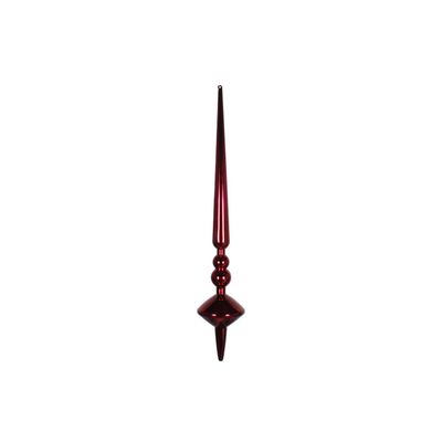 18" Wine Shiny Cupola Finial 2/Bag