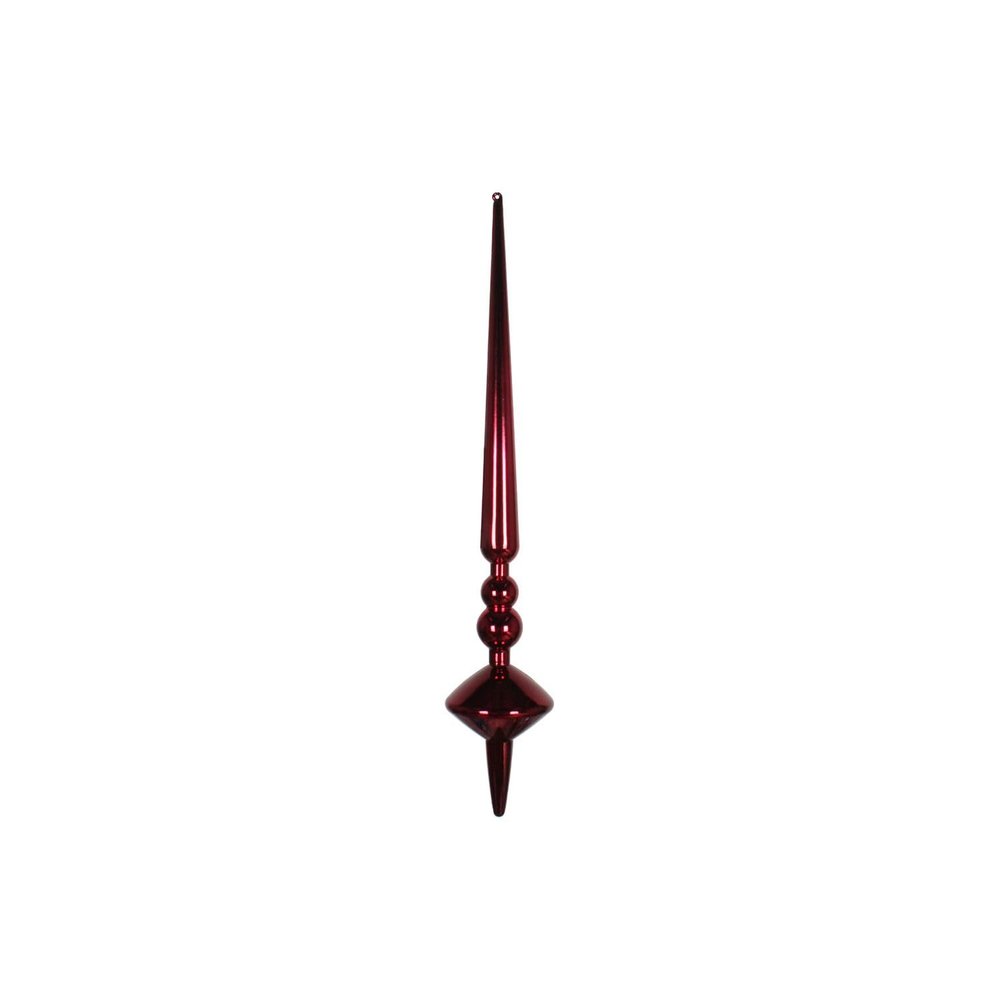 18" Wine Shiny Cupola Finial 2/Bag