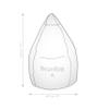 Alfa Bean Bag Chair black view 3