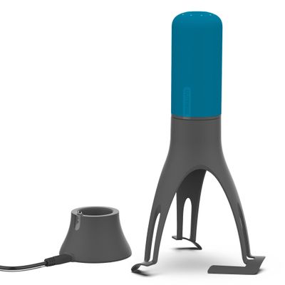 Uutensil Stirr Plus - Automatic Pan Stirrer with Timer - Includes USB Charging Cradle - Teal x Grey