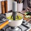 Uutensil Stirr Plus - Automatic Pan Stirrer with Timer - Includes USB Charging Cradle - Teal x Grey view 2