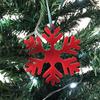 Super Cool Creation ICY Snowflake Christmas Tree Decoration - Red - Large 14 cm view 1