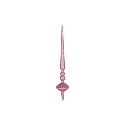 18" Mauve Glitter Cupola Finial 2/Bag