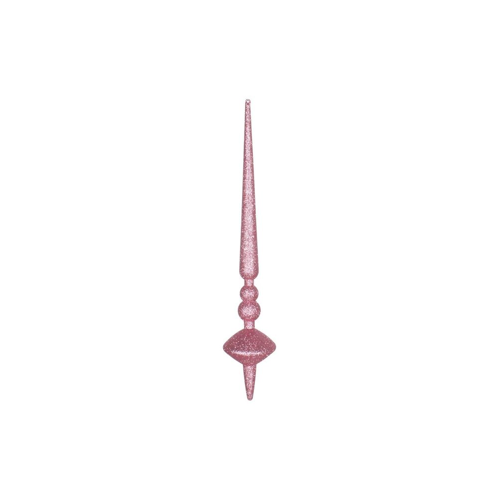 18" Mauve Glitter Cupola Finial 2/Bag