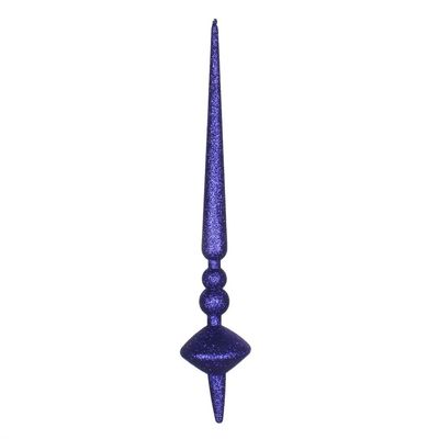 18" Cobalt Blue Glitter Cupola Finial 2/