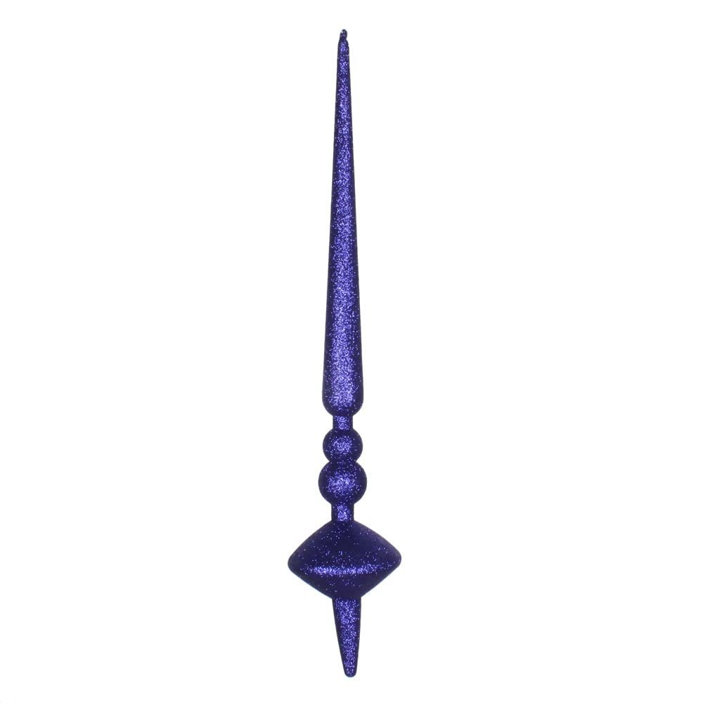 18" Cobalt Blue Glitter Cupola Finial 2/