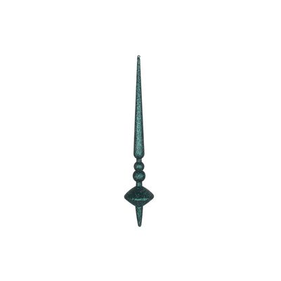 18" Sea Blue Glitter Cupola Finial 2/Bag