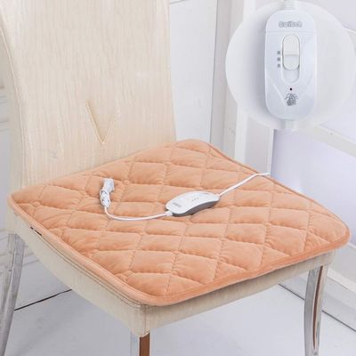 YQ WHJB Washable Electric Heating pad,Office Winter Seat pad,Soft Temperature Adjustment Nonslip Chair pad 220V-B 48x48cm(19x19inch)