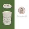 7-Piece Paris Bathroom Set (Beige), By Home Basics | Made From Plastic | Includes Tumbler, Toothbrush Holder, Soap Dish, Lotion Dispenser, Cotton Ball Holder, Toilet Brush Holder, and Wastebasket view 4
