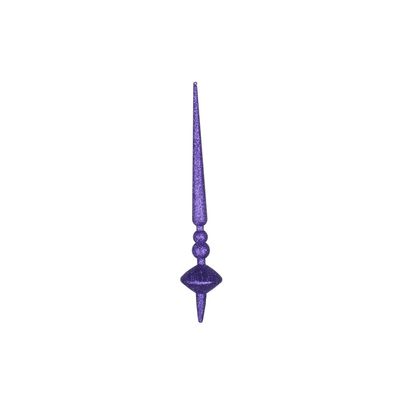 18" Purple Glitter Cupola Finial 2/Bag