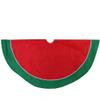 48" Red and Green Traditional Christmas Tree Skirt view 1