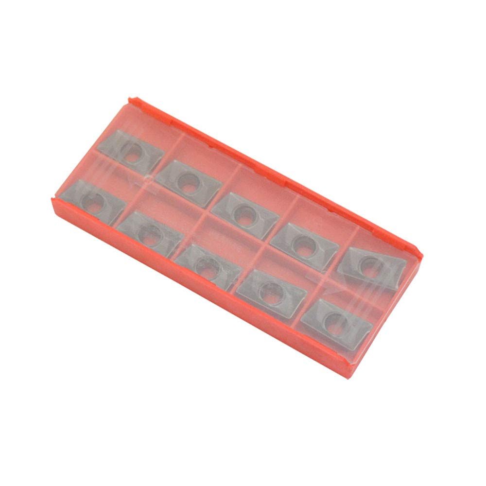 MH GLOBAL Set of 10 Pieces Indexable Uncoated APKT1604 Inserts with Plastic Case