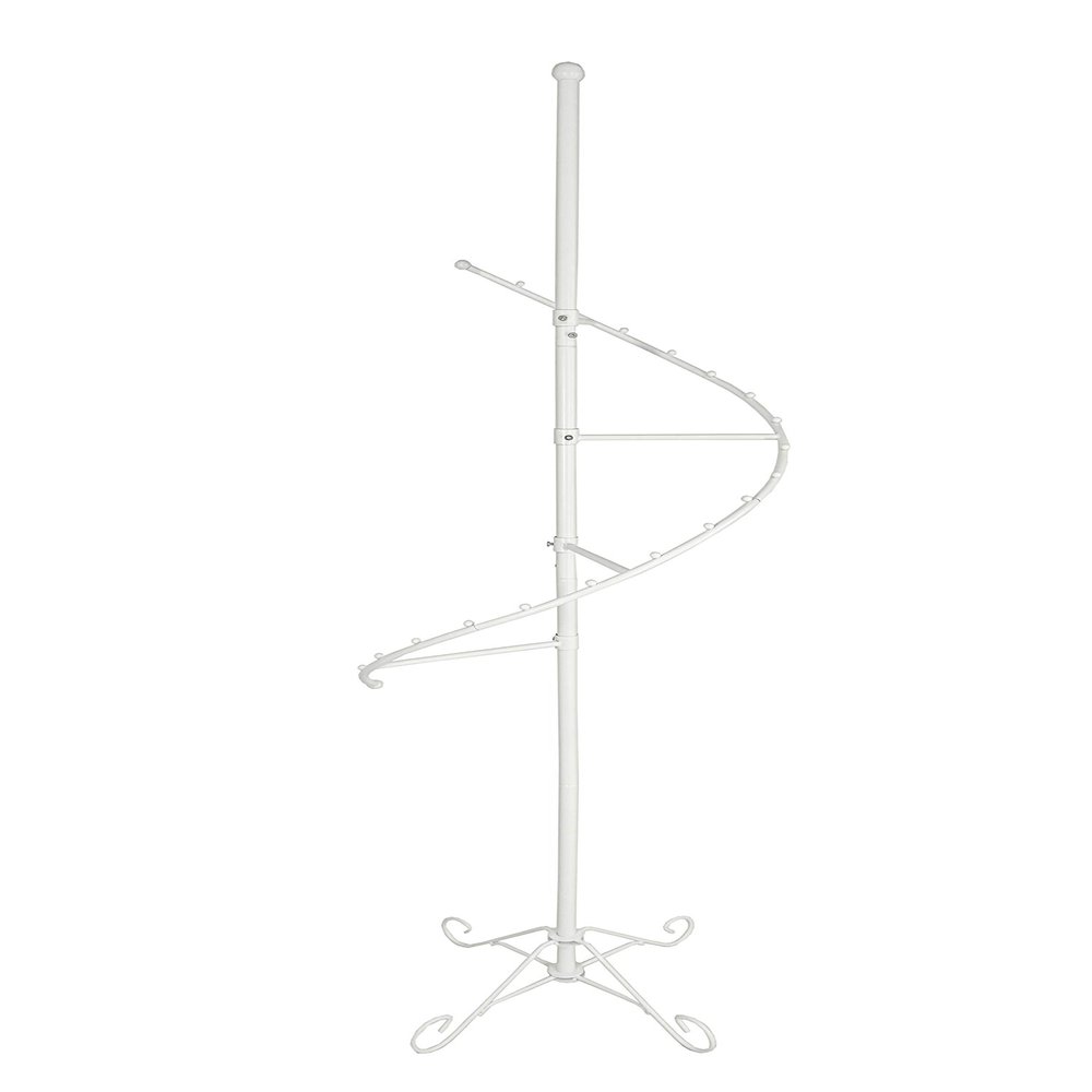 76" High Spiral Clothing Rack for Stores, Home Closet, Laundry Ironing Steaming Room with 19 Ball Stops, Versatile Apparel Hanger Floor Stand Display Rack Product Weight 11 Lbs 16967-NPF