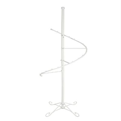 76" High Spiral Clothing Rack for Stores, Home Closet, Laundry Ironing Steaming Room with 19 Ball Stops, Versatile Apparel Hanger Floor Stand Display Rack Product Weight 11 Lbs 16967