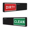 KitchenTour Clean Dirty Dishwasher Magnet - Upgrade Super Strong Magnet Version - Easy to Read Non-Scratch Magnetic Indicator Sign with Clear, Bold & Colored Text - Black view 1