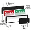 KitchenTour Clean Dirty Dishwasher Magnet - Upgrade Super Strong Magnet Version - Easy to Read Non-Scratch Magnetic Indicator Sign with Clear, Bold & Colored Text - Black view 3