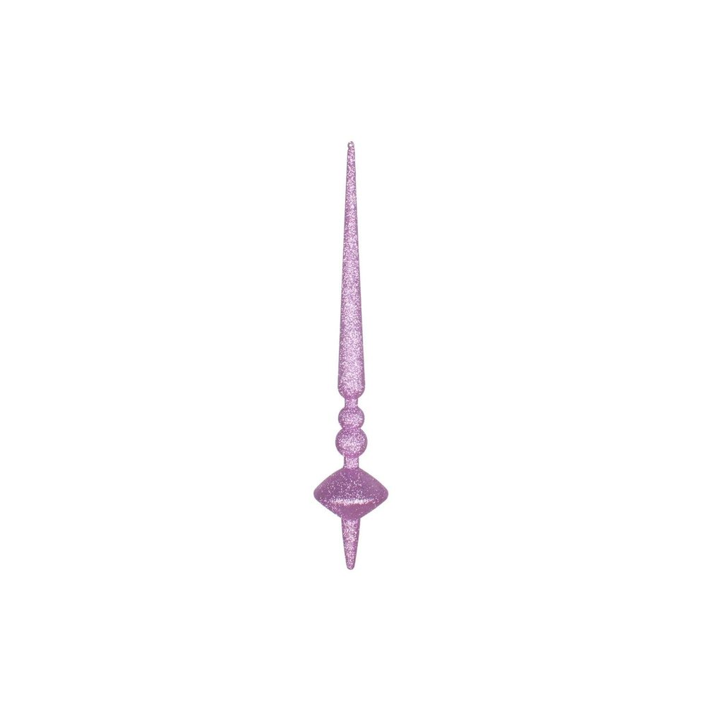 18" Orchid Glitter Cupola Finial 2/Bag