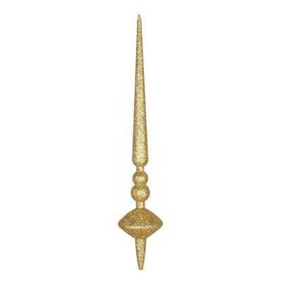 18" Gold Glitter Cupola Finial 2/Bag