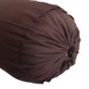 Brown Long Bolster Pillowcase - Yoga Massage Round Bolster Cover for Bed Sofa Chair Couch Lounge Cotton 9" Diameter x 42" Long (22 cm Diameter x 107 cm Long) Removable Cover view 1