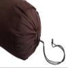 Brown Long Bolster Pillowcase - Yoga Massage Round Bolster Cover for Bed Sofa Chair Couch Lounge Cotton 9" Diameter x 42" Long (22 cm Diameter x 107 cm Long) Removable Cover view 3