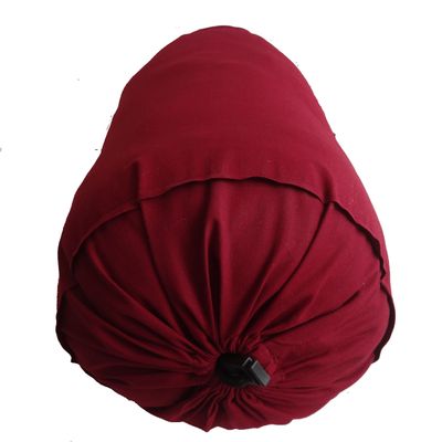 Burgundy Long Bolster Pillowcase - Yoga Massage Round Bolster Cover for Bed Sofa Chair Couch Lounge Cotton 9" Diameter x 36" Long (22 cm Diameter x 91 cm Long) Removable Cover
