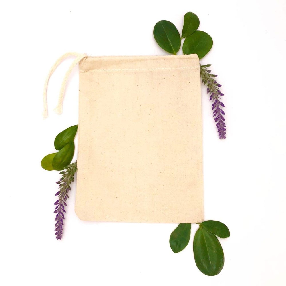 12x20 Inches Natural Cotton Reusable Produce Muslin Bags  Multipurpose Drawstring Storage Pouch for Everyday Use (100)