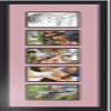 ArtToFrames Collage Photo Frame Double Mat with 5-5x7 Openings with Satin Black Frame and Seashell mat. view 3