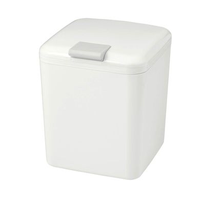 LEC Corron B00212 Toilet Pot, White, 5.3 x 5.9 x 6.5 inches (13.5 x 15 x 16.5 cm), Large Size