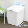 LEC Corron B00212 Toilet Pot, White, 5.3 x 5.9 x 6.5 inches (13.5 x 15 x 16.5 cm), Large Size view 4