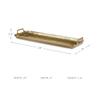 Signature Design by Ashley Posy Contemporary Decorative Metal Serving Tray with Handles, Display Only, Not Food Safe, Cast Aluminum, 24" Length, Gold Finish view 4