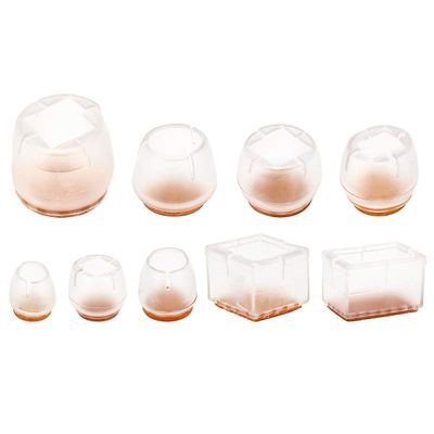 GGGarden GGGarden 8Pcs Silicone Square Round Furniture Feet Caps Table Chair Leg Pads Floor Protector Scratchproof - #2
