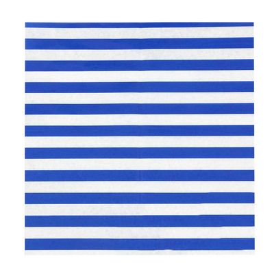 200 Pcs Baking Papers Grease-Proof Wax Papers Hamburger Papers [Blue Stripes]