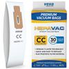 30 Pack Type CC HEPA Vacuum Bags for Oreck XL, XL5, XL7, XL21, 2000, 3000, 4000, 7000, 8000, 9000 Upright Vacuum Cleaner, Premium Hypo-Allergenic Bags view 1