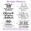 1.75oz Personalized Birthday Shot Glass Designs,Customize for Any Milestone Birthday Party, "Cheers to 50th Years" Birthday Surprise Party Favors view 3