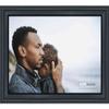 10x13 Traditional Black Complete Wood Picture Frame with UV Acrylic Plexiglass, Foam Board Backing & Hardware Included view 1