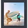 10x13 Traditional Black Complete Wood Picture Frame with UV Acrylic Plexiglass, Foam Board Backing & Hardware Included view 4