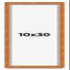 10x30 Frame Brown Honey Pecan Solid Wood Picture Frame with UV Acrylic Plexiglass, Foam Board Backing & Hanging Hardware Included | 0.75 Inch Frame Moulding Width | 0.5 Inch Rabbet Depth view 1