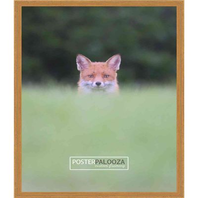 Poster Palooza 4x5 Inch Traditional Gold Complete Wood Picture Frame with UV Acrylic Plexiglass, Foam Board Backing & Hardware Included - 4x5 Inch Frame