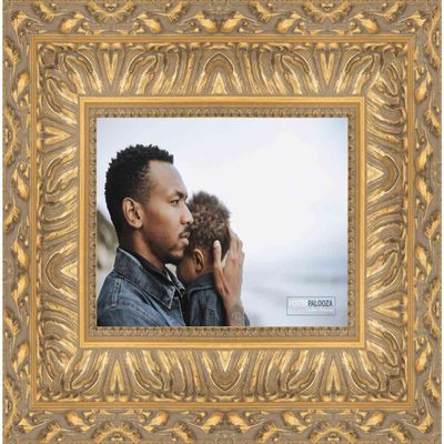 Poster Palooza 24x28 Ornate Gold Complete Wood Picture Frame with UV Acrylic Plexiglass, Foam Board Backing & Hardware Included