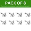 Billy Bookshelf Pins | Replacement for IKEA Part #131372 | by Spare Hardware Parts | Pack of 8 view 3