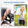 ACKO 11 inch Folding Step Stool Lightweight Plastic Step Stool - 2 Pack - Foldable Step Stools for Adults,Non Slip Folding Stools for Kitchen Bathroom Bedroom (Black, 2 Pack) view 3