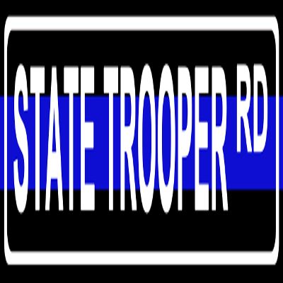 Makoroni - State Trooper Police Novelty Street Sign Aluminum Metal 4x18 inc
